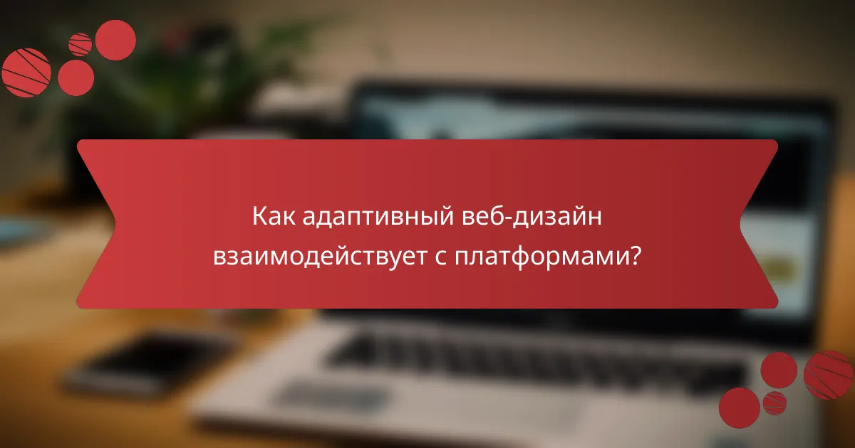 Как адаптивный веб-дизайн взаимодействует с платформами?